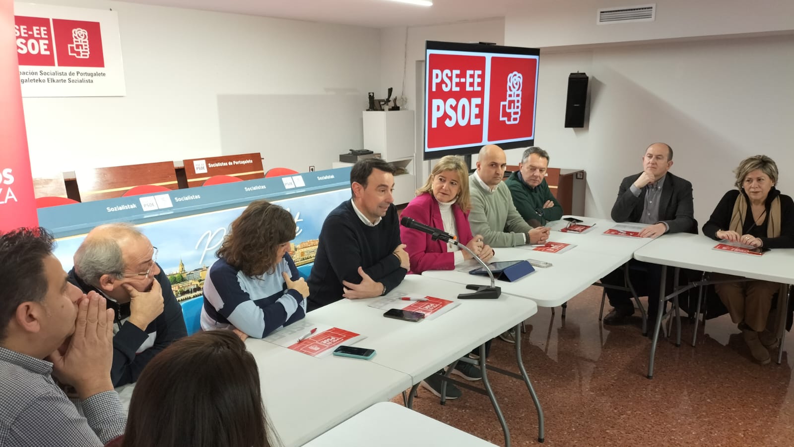 Teresa Laespada. Jornada de trabajo en Portugalete